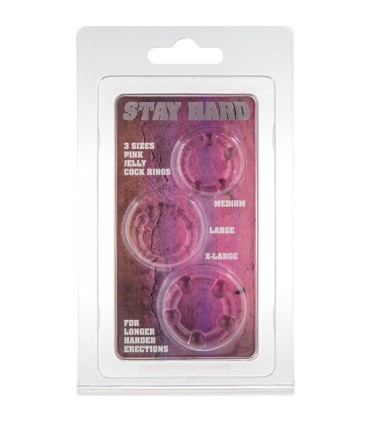 SEVEN CREATIONS JUEGO TRES ANILLOS PENE ROSA