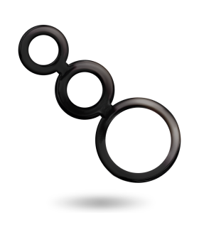 ADDICTED TOYS SET ANILLOS PENE Y TESTICULOS AHUMADO