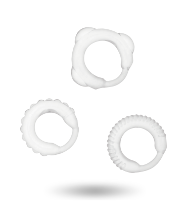 ADDICTED TOYS SET 3 ANILLOS PENE CLEAR