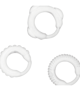 ADDICTED TOYS SET 3 ANILLOS PENE CLEAR