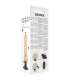 BASECOCK VIBRADOR REALISTICO CONTROL REMOTO NATURAL 185 CM O 4CM