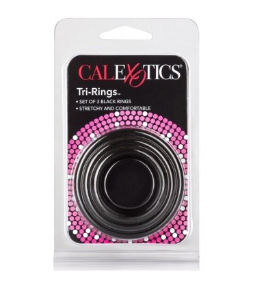 CALEXOTICS SET TRES ANILLAS NEGRO ERECCION