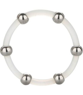 CALEXOTICS ANILLO DE SILICONA CON CUENTAS DE ACERO TALLA XL