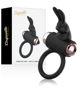 COQUETTE CHIC DESIRE COCK RING ANILLO VIBRADOR NEGRO GOLD