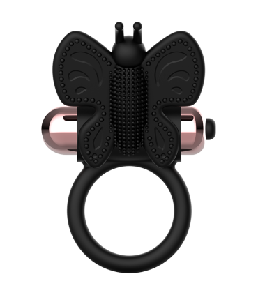 COQUETTE CHIC DESIRE COCK RING BUTTERFLY ANILLO VIBRADOR NEGRO GOLD