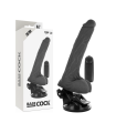 BASECOCK - VIBRADOR REALÍSTICO CONTROL REMOTO NATURAL CON TESTÍCULOS 20 CM -O- 4 CM