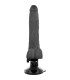 BASECOCK VIBRADOR REALISTICO CONTROL REMOTO NEGRO CON TESTICULOS 20 CM O 4 CM