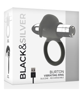 BLACKSILVER BURTON ANILLO RECARGABLE 10 MODOS VIBRACION