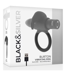 BLACKSILVER BURTON ANILLO 10 MODOS VIBRACION NEGRO