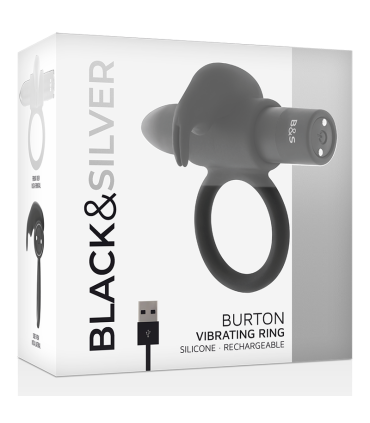 BLACKSILVER BURTON ANILLO 10 MODOS VIBRACION NEGRO
