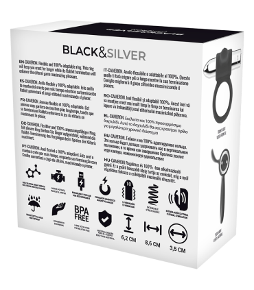 BLACKSILVER CAMERON ANILLO RECARGABLE SILVER