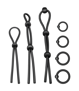 ADDICTED TOYS KIT DE 7 ANILLAS SILICONA FLEXIBLE