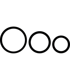 OHMAMA SET 3 ANILLOS DE SILICONA NEGRO