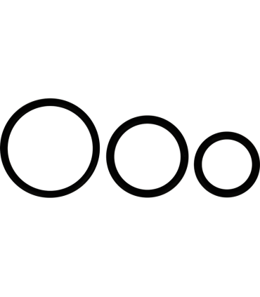 OHMAMA SET 3 ANILLOS DE SILICONA NEGRO