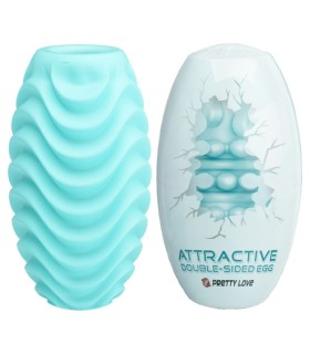 PRETTY LOVE HUEVO MASTURBADOR DOBLE CARA TURQUESA