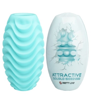 PRETTY LOVE HUEVO MASTURBADOR DOBLE CARA TURQUESA