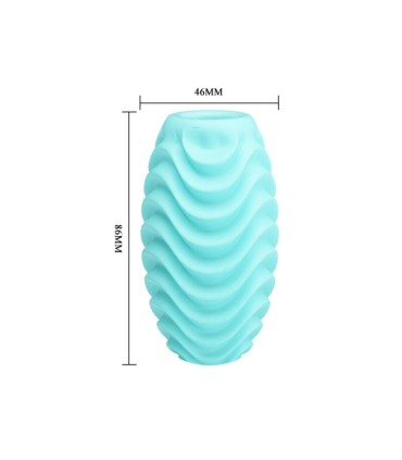 PRETTY LOVE HUEVO MASTURBADOR DOBLE CARA TURQUESA