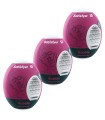 SATISFYER - 3 HUEVOS MASTURBADORES BUBBLE