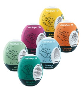 SATISFYER HUEVOS MASTURBADORES PACK 6 UNIDADES