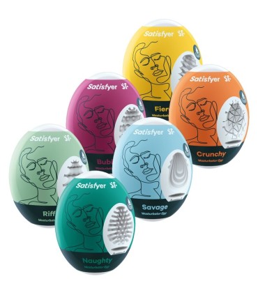 SATISFYER HUEVOS MASTURBADORES PACK 6 UNIDADES