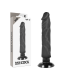 BASECOCK VIBRADOR REALISTICO 2 1 NATURAL NEGRO 20 CM O 4 CM