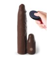 FANTASY X- TENSIONS - PIPEDREAMS SLEEVE 22,86 CM + 7,62 CM PLUG REMOTE BROWN