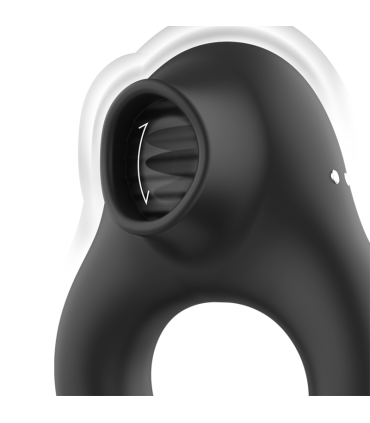 BLACKSILVER ANILLO VIBRADOR SILICONA 3 MOTORES RECARGABLE NEGRO