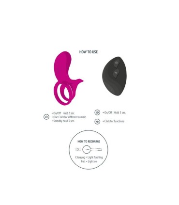 XOCOON ANILLO VIBRADOR PARA PAREJAS FUCSIA