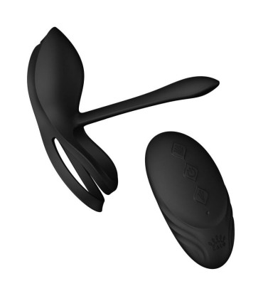 ZALO BAYEK ANILLO VIBRADOR CONTROL REMOTO PAREJAS NEGRO
