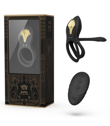 ZALO BAYEK ANILLO VIBRADOR CONTROL REMOTO PAREJAS NEGRO