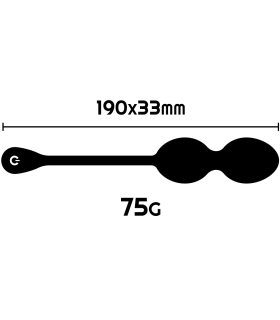 RITUAL NISHA BOLAS KEGEL RECARGABLES VIBRADORAS NEGRO