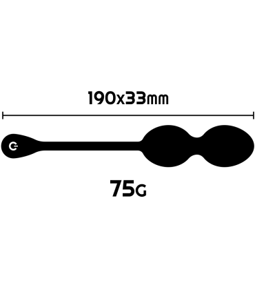 RITUAL NISHA BOLAS KEGEL RECARGABLES VIBRADORAS NEGRO