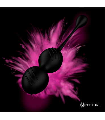 RITUAL NISHA BOLAS KEGEL RECARGABLES VIBRADORAS NEGRO