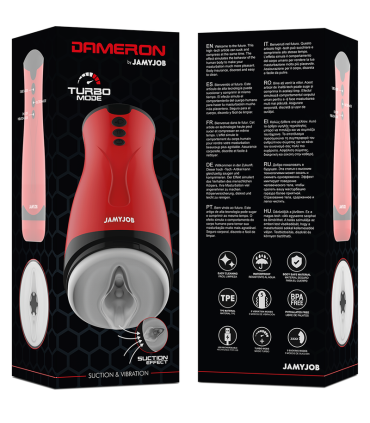 JAMYJOB MASTURBADOR DE SUCCION Y VIBRACION DAMERON