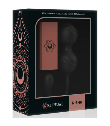 RITUAL NISHA BOLAS KEGEL RECARGABLES VIBRADORAS NEGRO