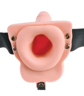 FETISH FANTASY SERIES ARNES AJUSTABLE CONTROL REMOTO PENE REALISTICO CON TESTICULOS RECARGABLE Y VIBRADOR 15 CM