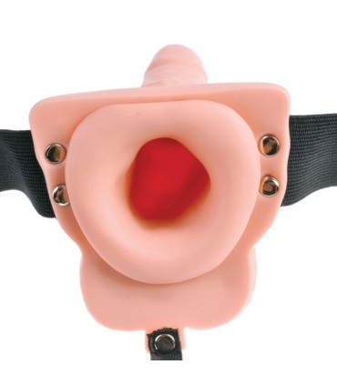 FETISH FANTASY SERIES ARNES AJUSTABLE CONTROL REMOTO PENE REALISTICO CON TESTICULOS RECARGABLE Y VIBRADOR 15 CM