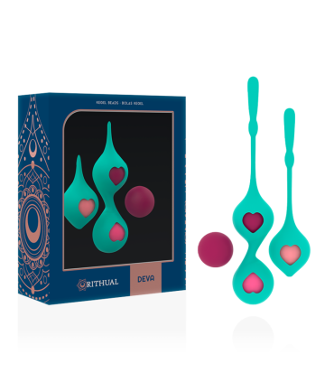 SET DEVA RITUAL ENTRENAMIENTO PELVICO VERDE AQUA