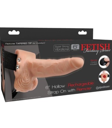 FETISH FANTASY SERIES ARNES AJUSTABLE CONTROL REMOTO PENE REALISTICO CON TESTICULOS RECARGABLE Y VIBRADOR 15 CM