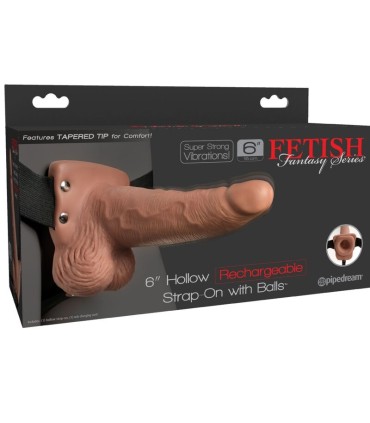 FETISH FANTASY SERIES ARNES AJUSTABLE PENE REALISTICO CON TESTICULOS RECARGABLE Y VIBRADOR 15 CM