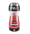 PDX ELITE - MASTURBADOR STROKER VIEWTUBE 2 COMPRESION ESPIRAL TRANSPARENTE