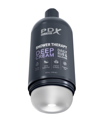 PDX PLUS MASTURBADOR STROKER DISENO DISCRETO DE BOTE CHAMPU DEEP CREAM