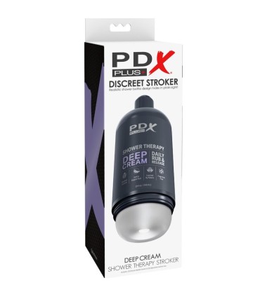 PDX PLUS MASTURBADOR STROKER DISENO DISCRETO DE BOTE CHAMPU DEEP CREAM
