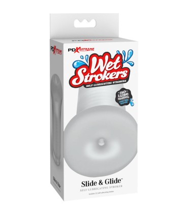 FETISH FANTASY EXTREME MASTURBADOR MASCULINO SILICONA SLIDE GLIDE TRANSPARENTE