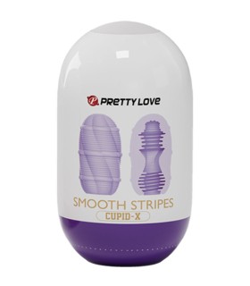 PRETTY LOVE HUEVO MASTURBADOR SMOOTH STRIPES CUPID