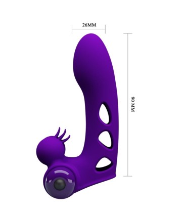 PRETTY LOVE ORLANDO FUNDA DE DEDO VIBRADOR MORADO