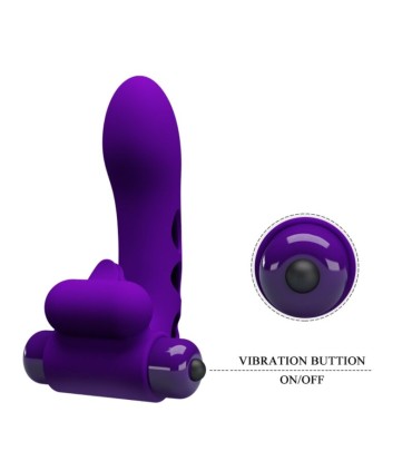 PRETTY LOVE ORLANDO FUNDA DE DEDO VIBRADOR MORADO