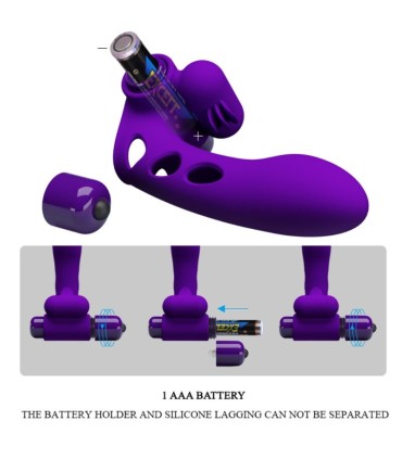 PRETTY LOVE ORLANDO FUNDA DE DEDO VIBRADOR MORADO