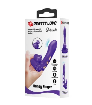 PRETTY LOVE ORLANDO FUNDA DE DEDO VIBRADOR MORADO