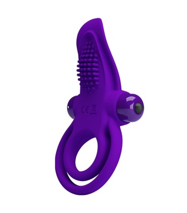 PRETTY LOVE ANILLO VIBRADOR PARA PENE MORADO